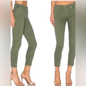Citizens of Humanity Rocket Crop High Rise Skinny - Size 27 - Green - Like New